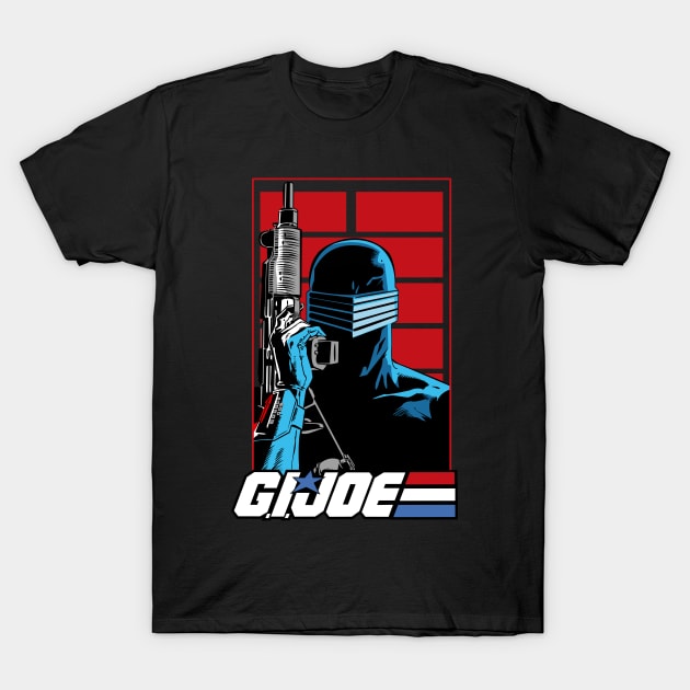 Snake Eyes Yo Joe T-Shirt by MikeBock